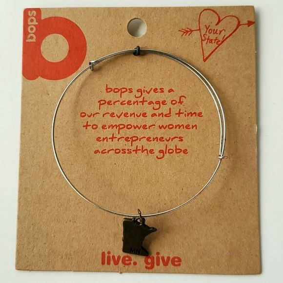 Boutique Swap Bops Stackable Bangle Bracelet Minnesota Charms Sold Separately - Picture 1 of 5